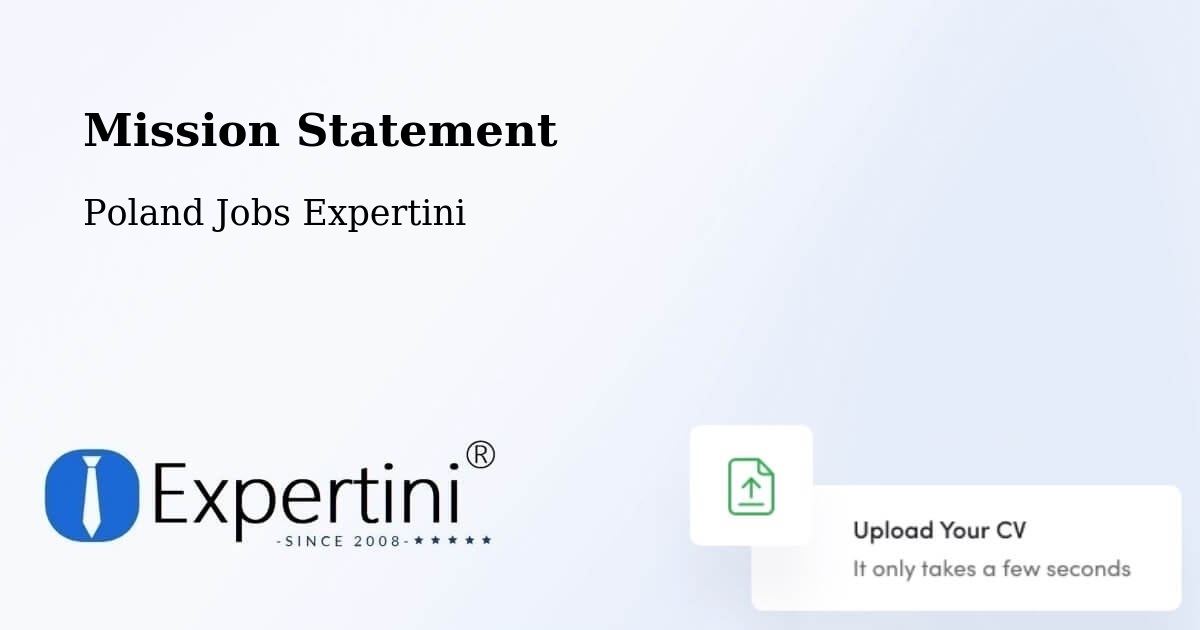 Corporate Mission – Łoniów - Poland Jobs Expertini